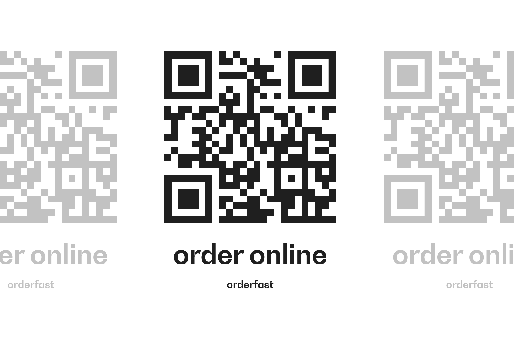 QR code link to OrderFast sticker